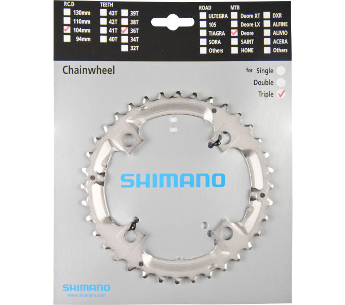 Kettenblatt SHIMANO Kettenblatt DEORE FC-M531 FC-M532 FC-M533 FC-M542 36 Zähne