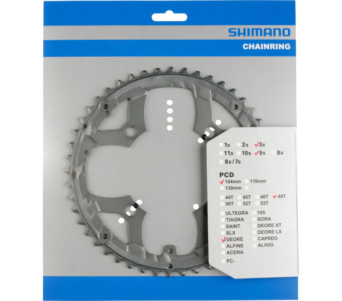 Kettenblatt SHIMANO Kettenblatt DEORE FC-M590 FC-M591 48 Zähne für KSR