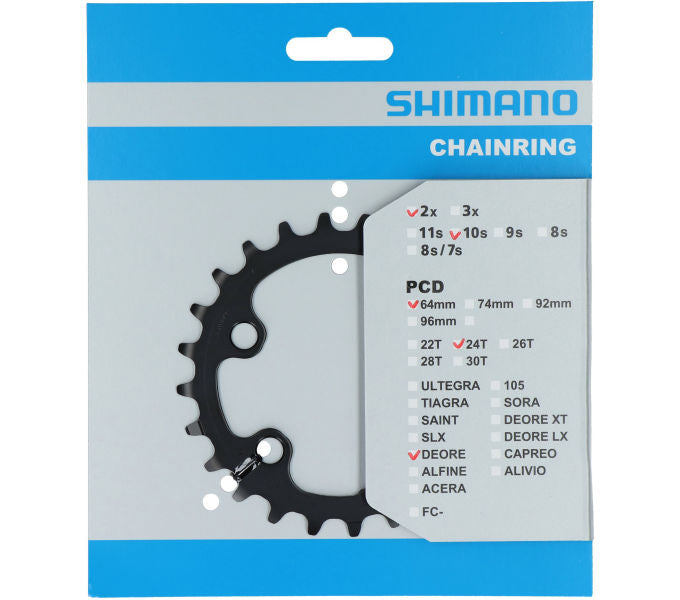 Kettenblatt SHIMANO Kettenblatt DEORE FC-M6000-2 24 Zähne