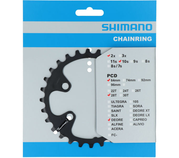 Kettenblatt SHIMANO Kettenblatt DEORE FC-M6000-2 28 Zähne