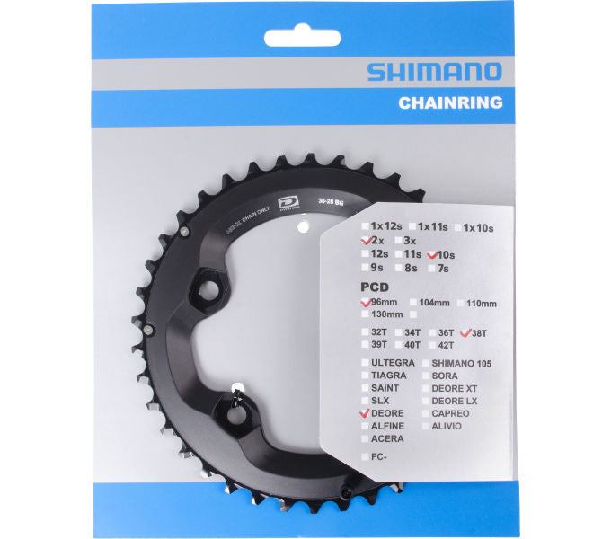 Kettenblatt SHIMANO Kettenblatt DEORE FC-M6000-2 38 Zähne