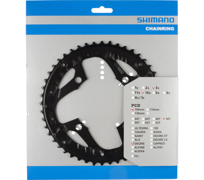 Kettenblatt SHIMANO Kettenblatt DEORE FC-M610 FC-T611 48 Zähne