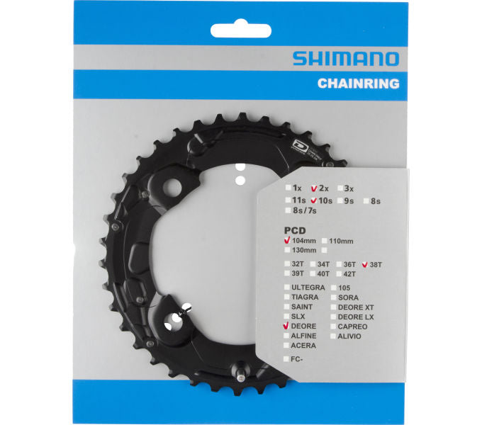 Kettenblatt SHIMANO Kettenblatt DEORE FC-M615 38 Zähne