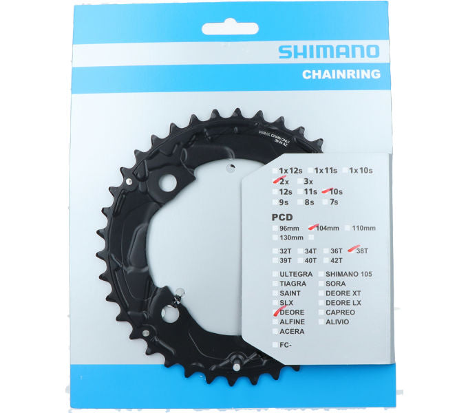 Kettenblatt SHIMANO Kettenblatt DEORE FC-M617 38 Zähne