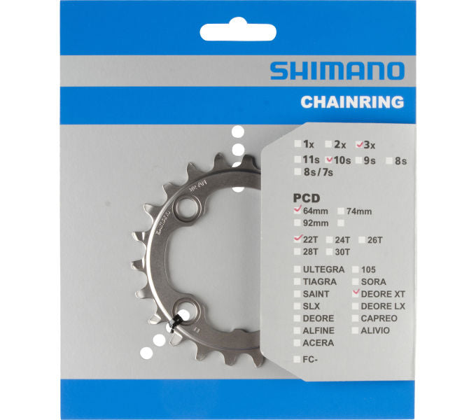 Kettenblatt SHIMANO Kettenblatt DEORE FC-M782 22 Zähne