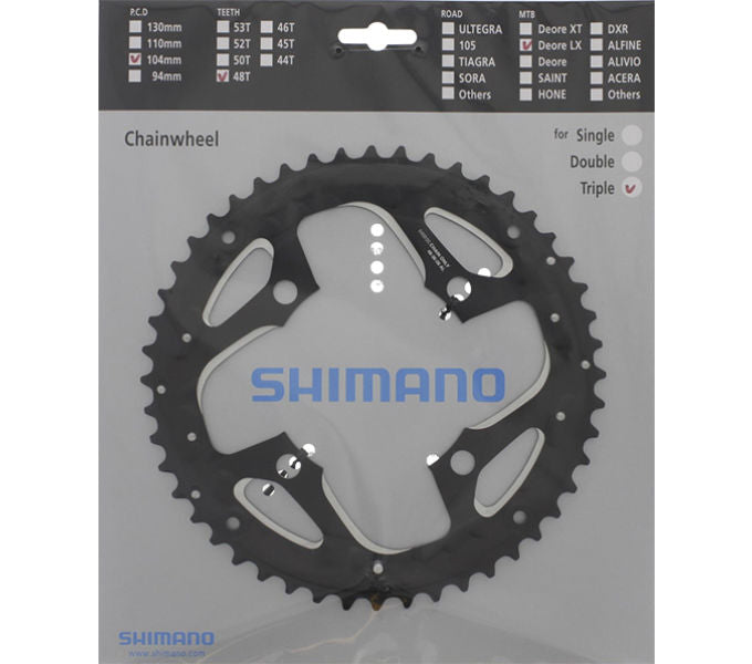 Kettenblatt SHIMANO Kettenblatt DEORE LX FC-T671 48 Zähne