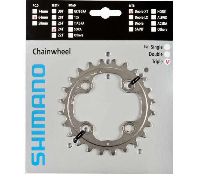 Kettenblatt SHIMANO Kettenblatt DEORE XT FC-M770-10 FC-M780 24 Zähne