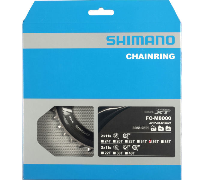 Kettenblatt SHIMANO Kettenblatt DEORE XT FC-M8000 36 Zähne