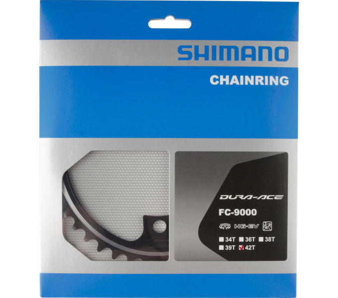 Kettenblatt SHIMANO Kettenblatt DURA-ACE FC-9000 42 Zähne Schwarz