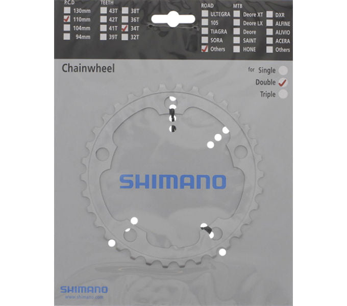 Kettenblatt SHIMANO Kettenblatt FC-2350 34 Zähne Silber