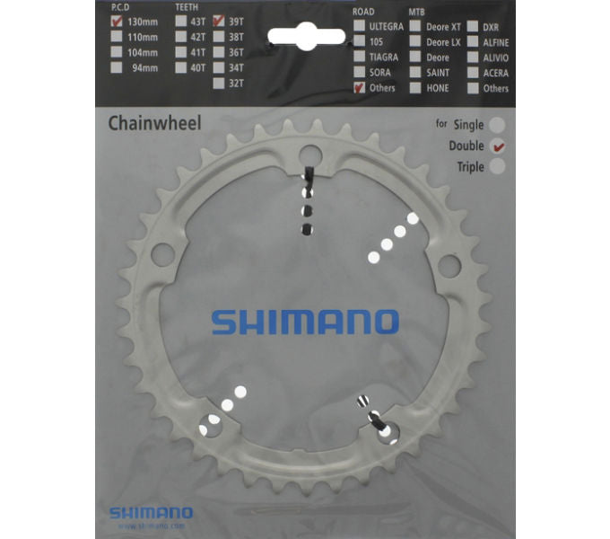 Kettenblatt SHIMANO Kettenblatt FC-4600 39 Zähne Silber