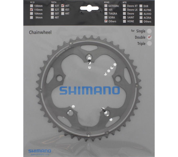 Kettenblatt SHIMANO Kettenblatt FC-CX50 46 Zähne Silber