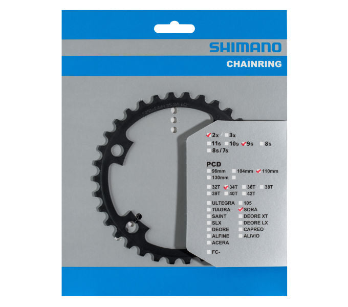 Kettenblatt SHIMANO Kettenblatt FC-R3000 34 Zähne Schwarz