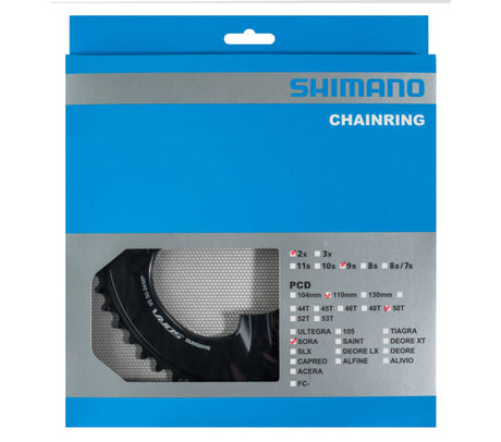 Kettenblatt SHIMANO Kettenblatt FC-R3000 50 Zähne Schwarz