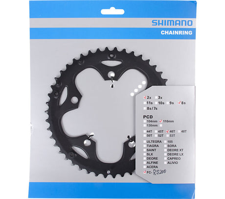 Kettenblatt SHIMANO Kettenblatt FC-RS200 46 Zähne