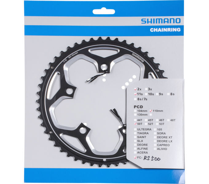 Kettenblatt SHIMANO Kettenblatt FC-RS500 50 Zähne Schwarz