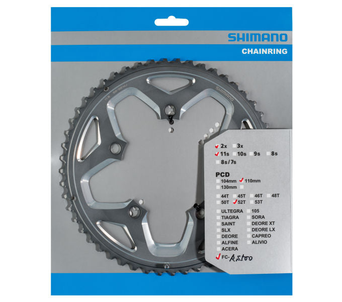 Kettenblatt SHIMANO Kettenblatt FC-RS500 52 Zähne Silber