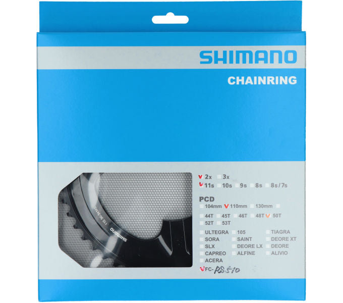 Kettenblatt SHIMANO Kettenblatt FC-RS510 50 Zähne Schwarz