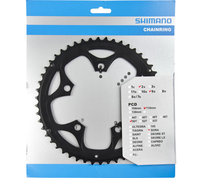 Kettenblatt SHIMANO Kettenblatt SORA FC-3550 50 Zähne Schwarz