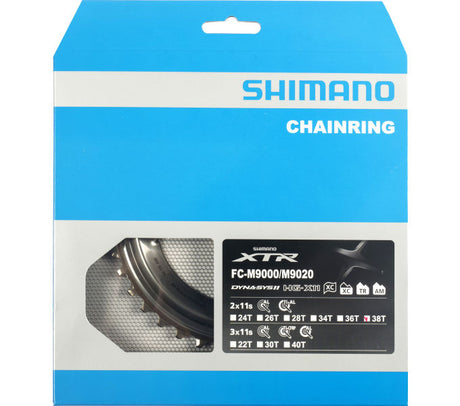 Kettenblatt SHIMANO Kettenblatt XTR FC-M9000 FC-M9020 38 Zähne (AW)