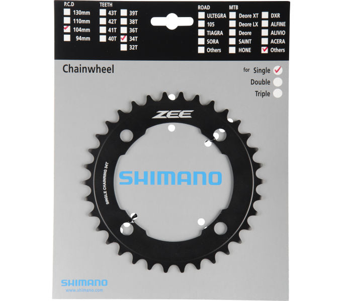 Kettenblatt SHIMANO Kettenblatt ZEE FC-M640 FC-M645 34 Zähne