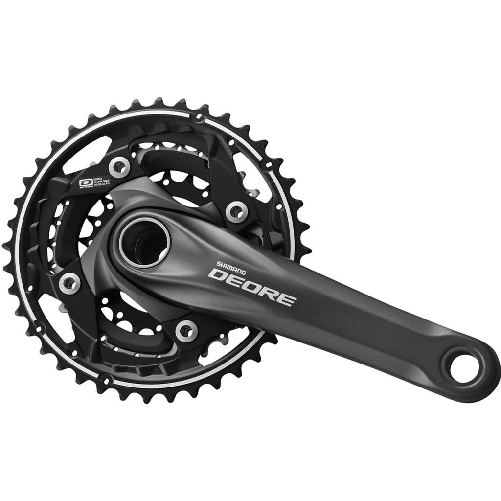 Kurbelgarnitur MTB Shimano Kurbelgarnitur Deore 170 40-30-22 Silber