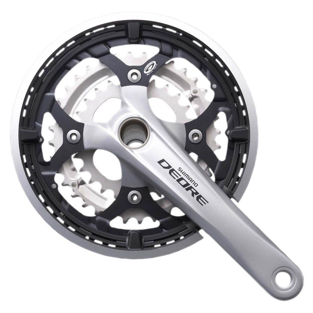 Kurbelgarnitur MTB Shimano Kurbelgarnitur Deore 170 48-36-26 Silber