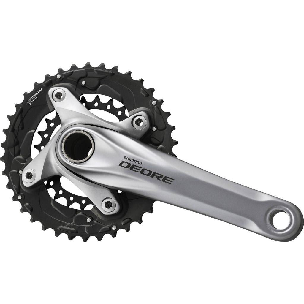 Kurbelgarnitur MTB Shimano Kurbelgarnitur Deore 175 38-24 Silber