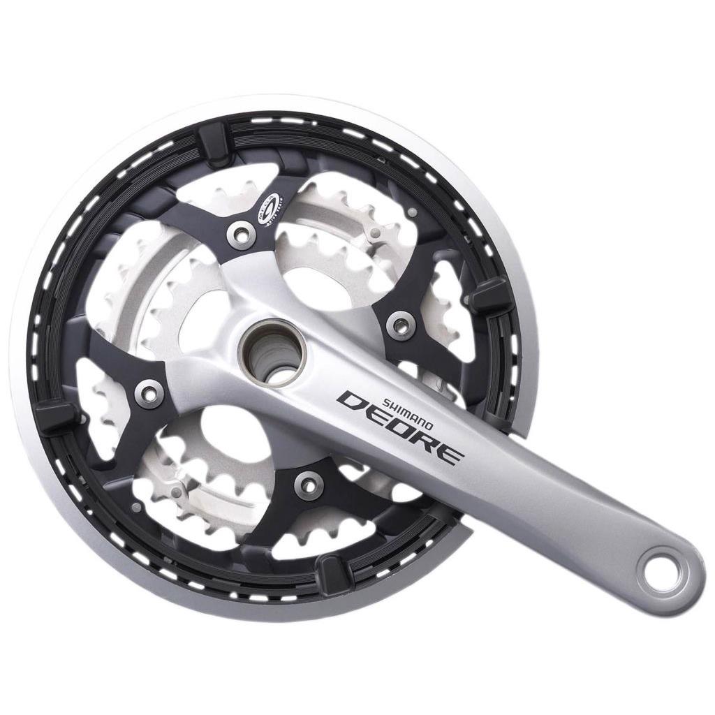 Kurbelgarnitur MTB Shimano Kurbelgarnitur Deore 175 44-32-22 Silber