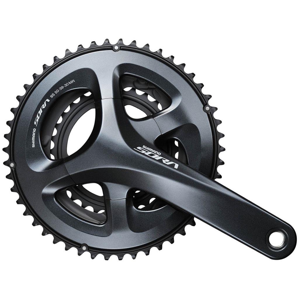 Kurbelgarnitur Rennrad Shimano Kurbelgarnitur Sora 175 50-39-30