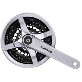Kurbelgarnitur Trekking Shimano Kurbelgarnitur TY501 175 4K 423424Sil