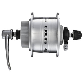 Naben vorne Shimano Nabendynamo 3D32 36L 6L Qr Sil