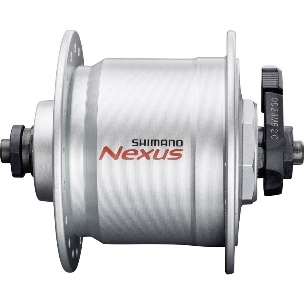 Naben vorne Shimano Nabendynamo Nexus 36L Qr Silb