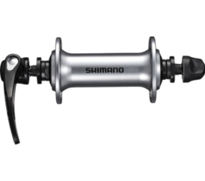 Vorderradnabe SHIMANO Vorderradnabe HB-RS400 28 Loch Schnellspanner 100 mm Silber