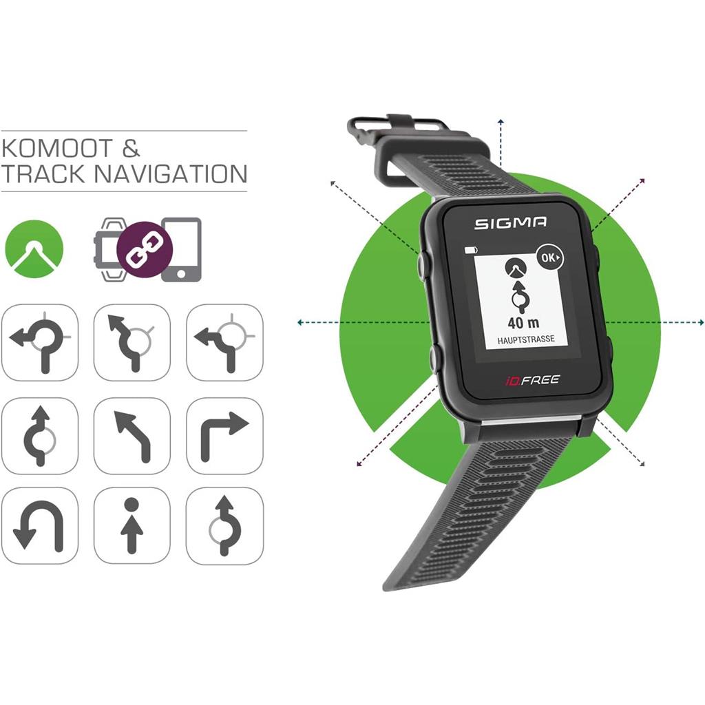 SportuhrTrack Sigma Sportuhr ID Free grau