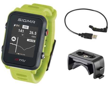SportuhrTrack Sigma Sportuhr ID Tri neon grün Basic