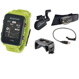 SportuhrTrack Sigma Sportuhr ID Tri neon grün SET