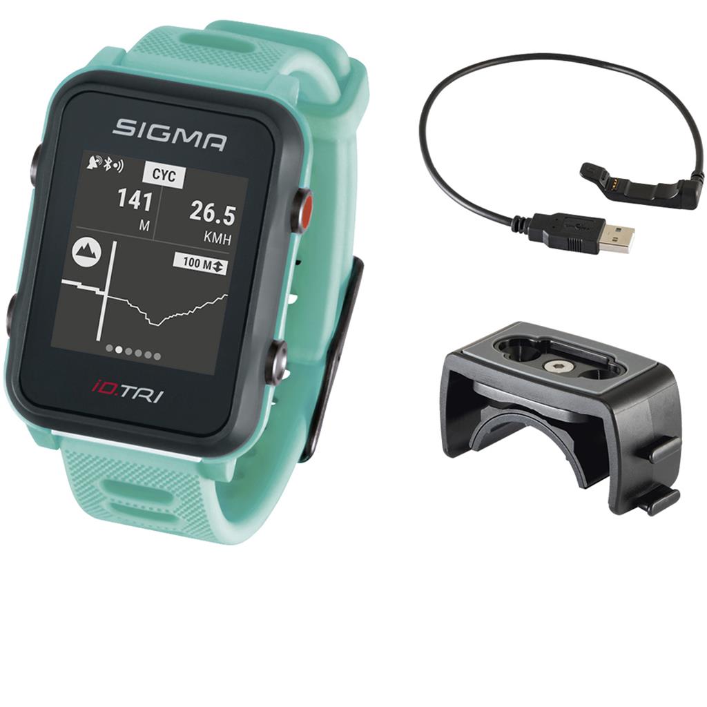 SportuhrTrack Sigma Sportuhr ID Tri neon mint Basic