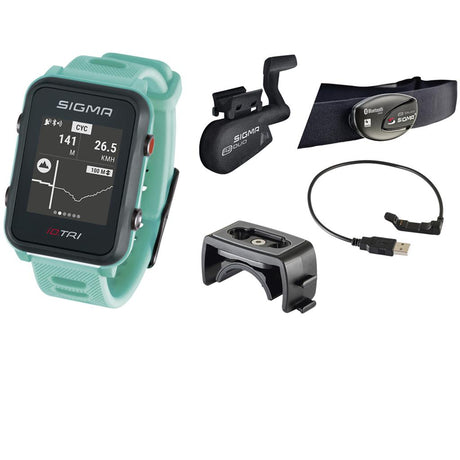SportuhrTrack Sigma Sportuhr ID Tri neon mint SET
