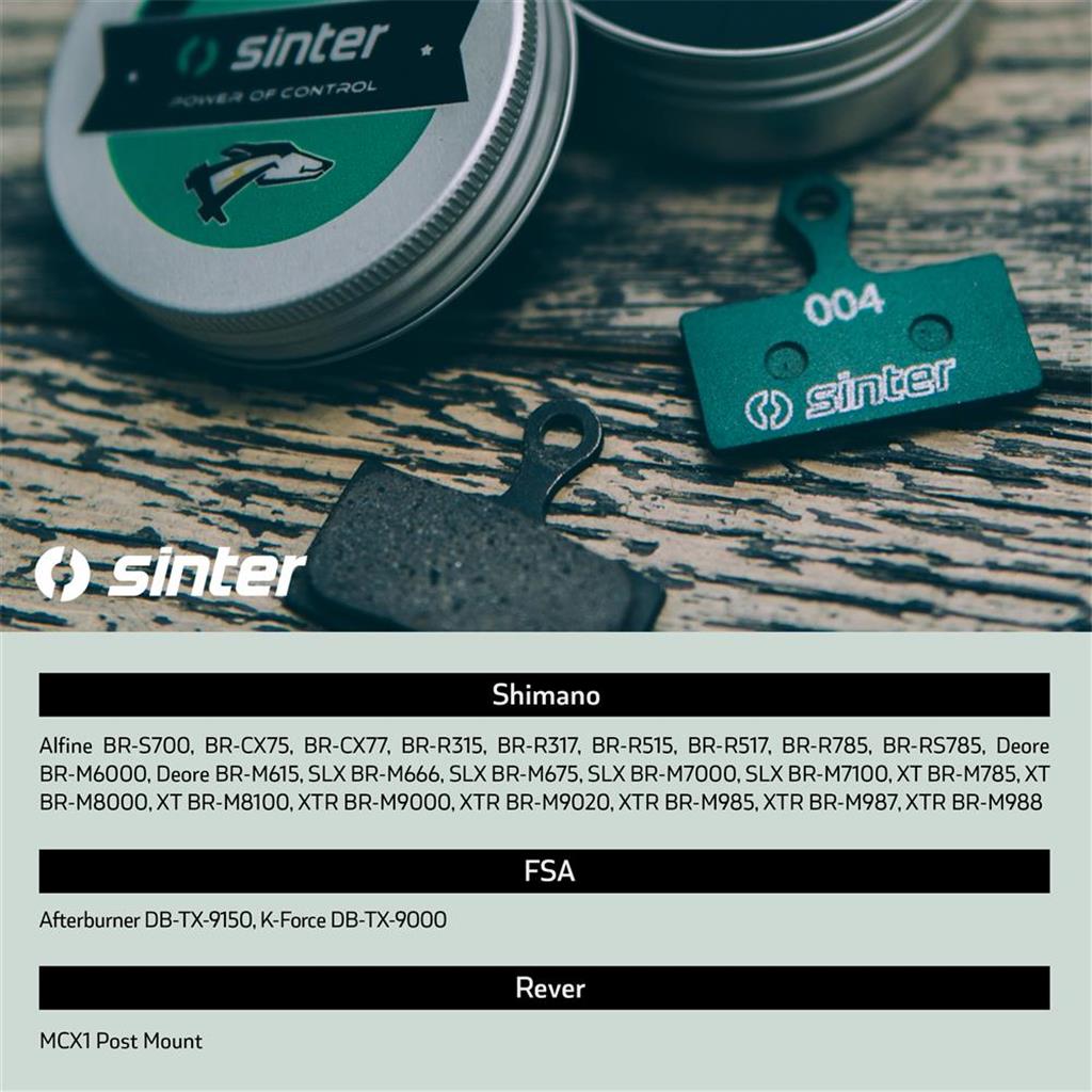 Disc Beläge Race handelsverpackt SINTER Bremsbelag grün Shimano Typ G (G01S G02S G03S G02A)