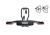 Dach- und Heckträger Thule Kupplungsträger Thule Easy Fold XT 966 FIX4BIKE für 3 Räder