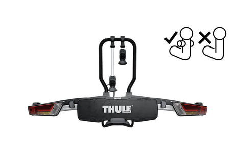 Dach- und Heckträger Thule Kupplungsträger Thule Easy Fold XT 966 FIX4BIKE für 3 Räder