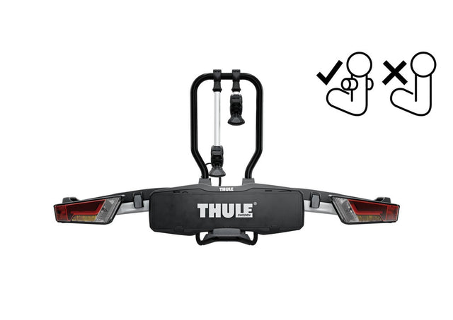 Dach- und Heckträger Thule Kupplungsträger Thule Easy Fold XT 966 FIX4BIKE für 3 Räder